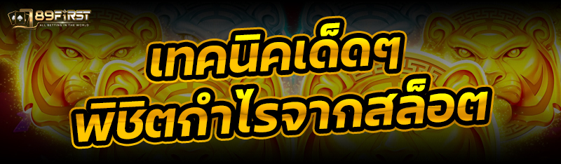 เทคนิคเด็ดๆ พิชิตกำไรจากสล็อต